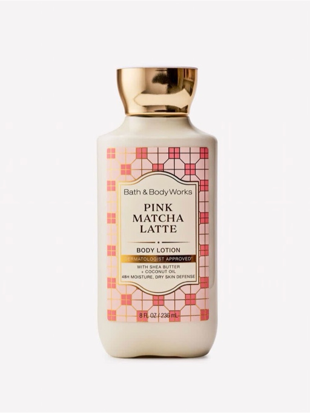 Bath & Body Works Pink Matcha Latte Body Lotion - Pink & Gold
